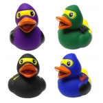 Squeaky Rubber Duck Ninjas (4-Pack)