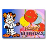 Tiger Birthday Postcard (6 Left In Stock)
