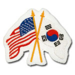 USA and Korean Flags Patch