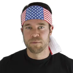 American Flag Headband