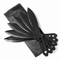 Black Broadhead Throwing Knives