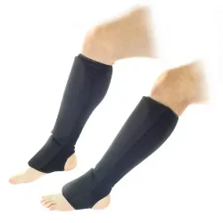 Black Cloth Shin & Instep Guards