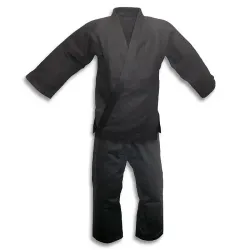 Black Double Weave Judo Uniform