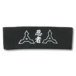 Black Ninja Stars Headband
