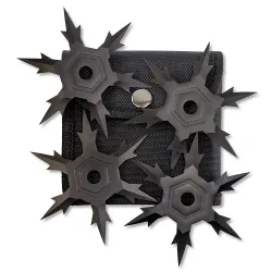 Black Snowflake Ninja Stars