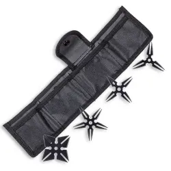 Black Split-Blade Ninja Stars