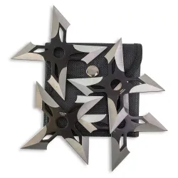 Black Steel Ninja Stars