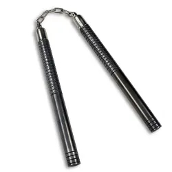 Black Steel Nunchaku