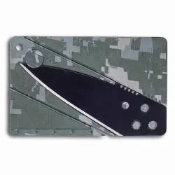 Camo Hidden Credit Card Knife