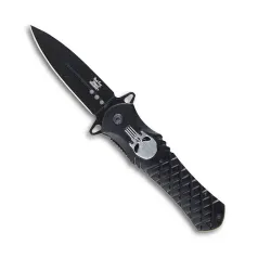 Dark Skull Folding Knife