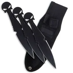 Dark Skull Throwing Knives