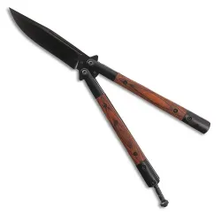 Dark Woodsman Butterfly Knife
