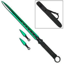 Green Blade Kunai Sword