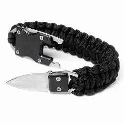 Hidden Knife Survival Bracelet
