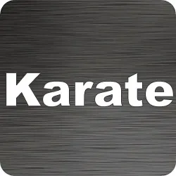 Karate Text Vinyl Car Decal