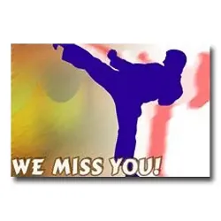 Miss You Sidekick Postcard