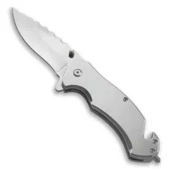 Modern Metallic Rescue Knife