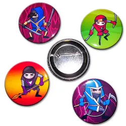 Ninja Button Set (4-Pack)