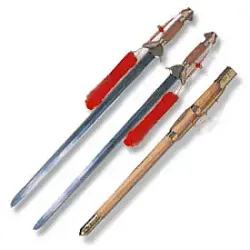 Rosewood Tai Chi Double Swords
