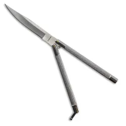 Silver Assassin Butterfly Knife