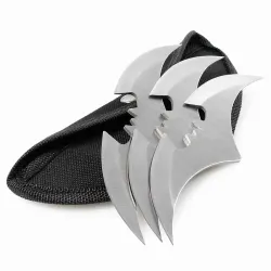 Silver Bat Wing Throwers