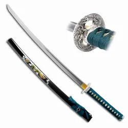 Silver Dragon Katana