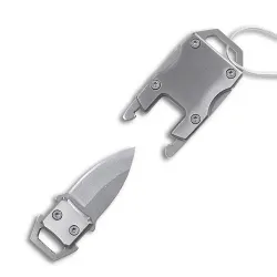 Silver EDC Necklace Knife