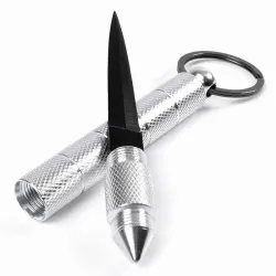 Silver Hidden Knife Kubotan
