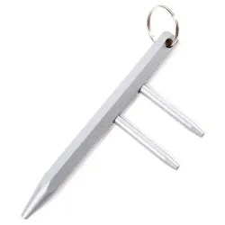 Silver Ninja Spike Keychain