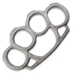 Silver Plastic Knuckle Duster