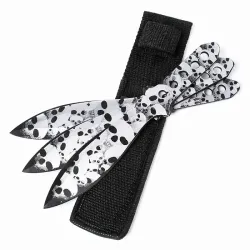 Silver Skull Throwing Knives
