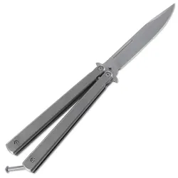 Solid Steel Butterfly Knife