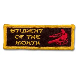 Karate Student of the Month Patch