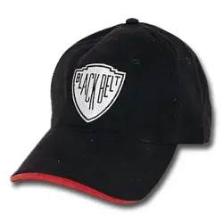 Suede Black Belt Cap