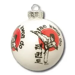 Taekwondo Christmas Tree Ornament