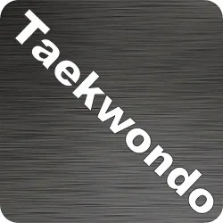 Taekwondo Text Car Decal