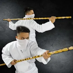 Tiger Rattan Bo Staff
