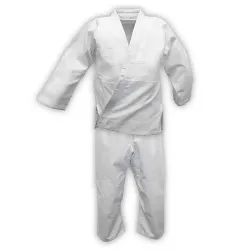 White Double Weave Judo Uniform