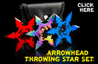 Hit Your Target with the Arrowhead Throwing Star Set!