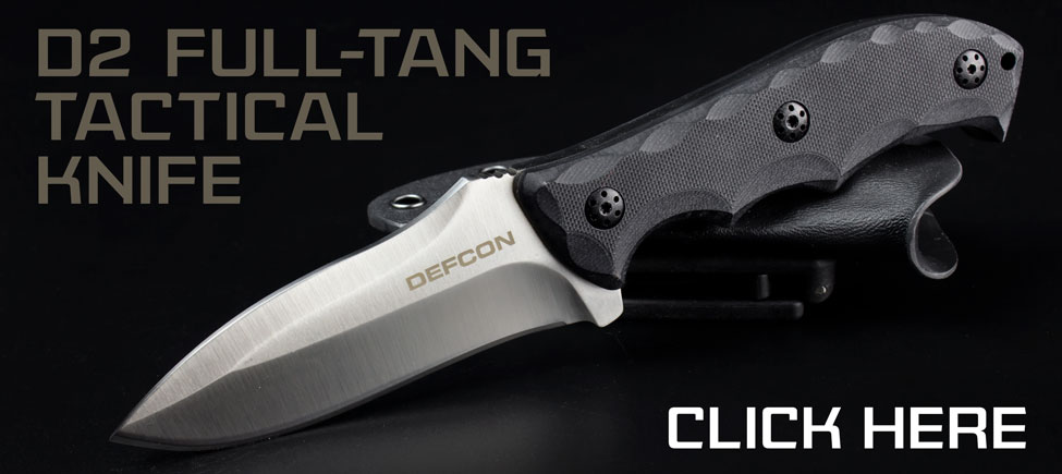 The D2 Full-Tang Tactical Knife is Built to Last!