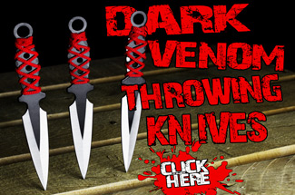 Bite the Enemy First with the Dark Venom Throwing Knives!
