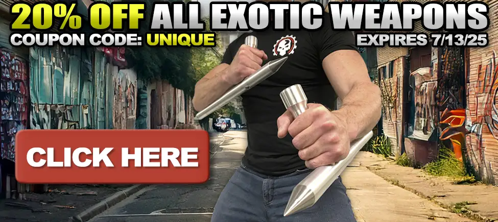 20% Off All Exotic Weapons!