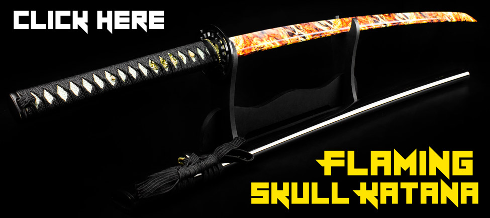 Get Fired Up For The Flaming Skull Katana!