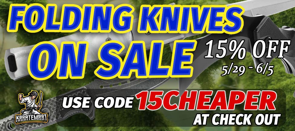 Slash the Price on Our Folding Knives with this 15% Off Coupon Code!