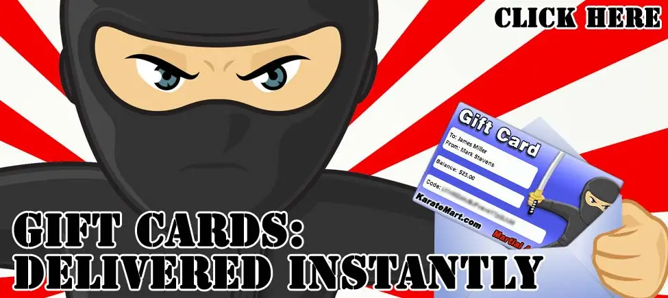 KarateMart.com Gift Cards Available