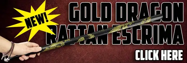 Gold Dragon Rattan Escrima
