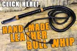 Get Cracking with the Hand-Made Leather Bull Whip!