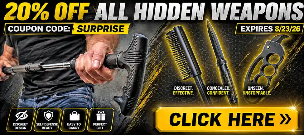 20% Off All Hidden Weapons