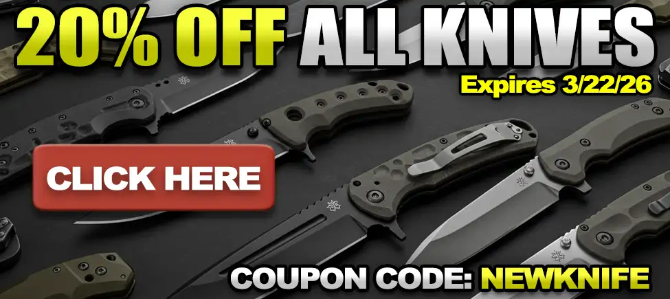20% Off All Knives!