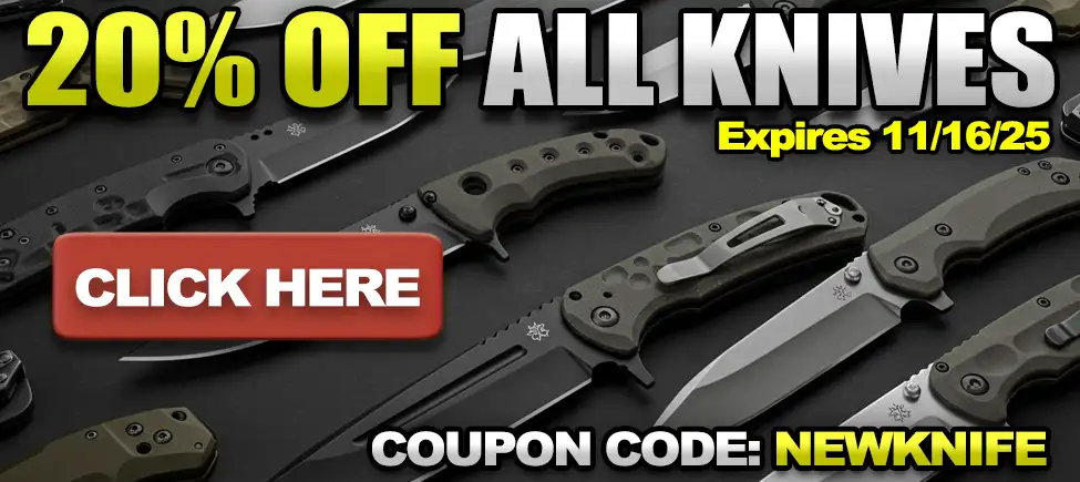 20% Off All Knives!